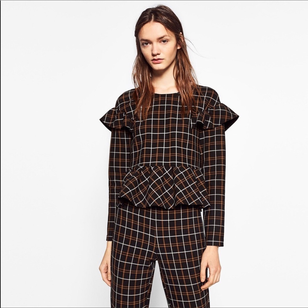 Zara long sleeve blouse